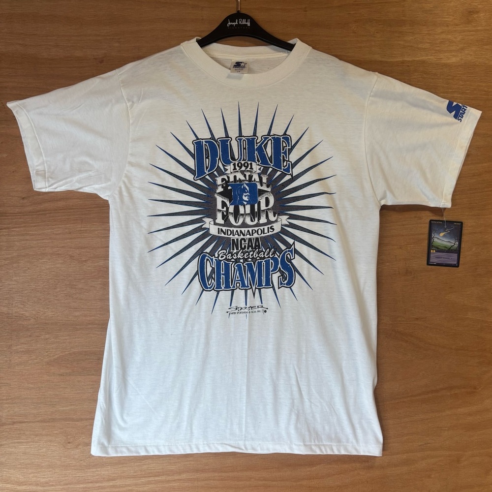 White Duke Basketball Champs T-Shirt